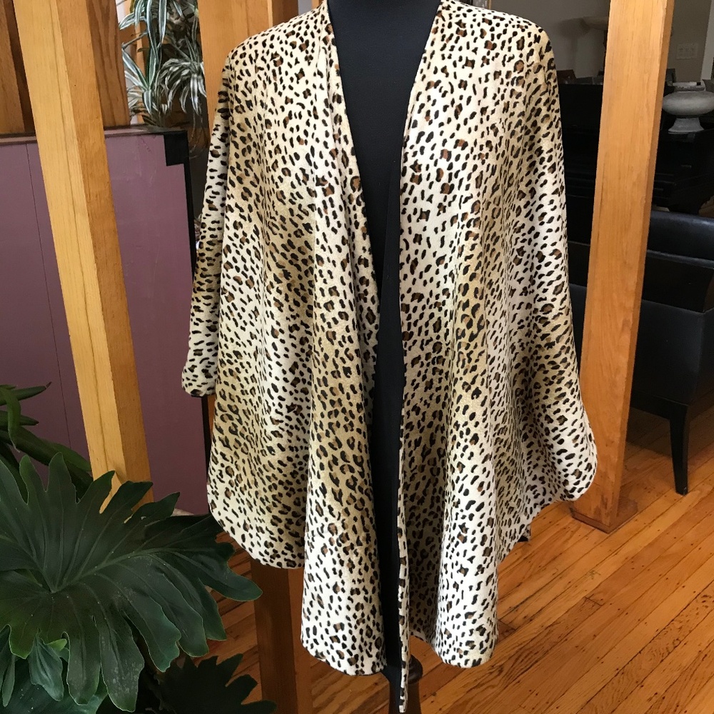 Leopard Print Cape